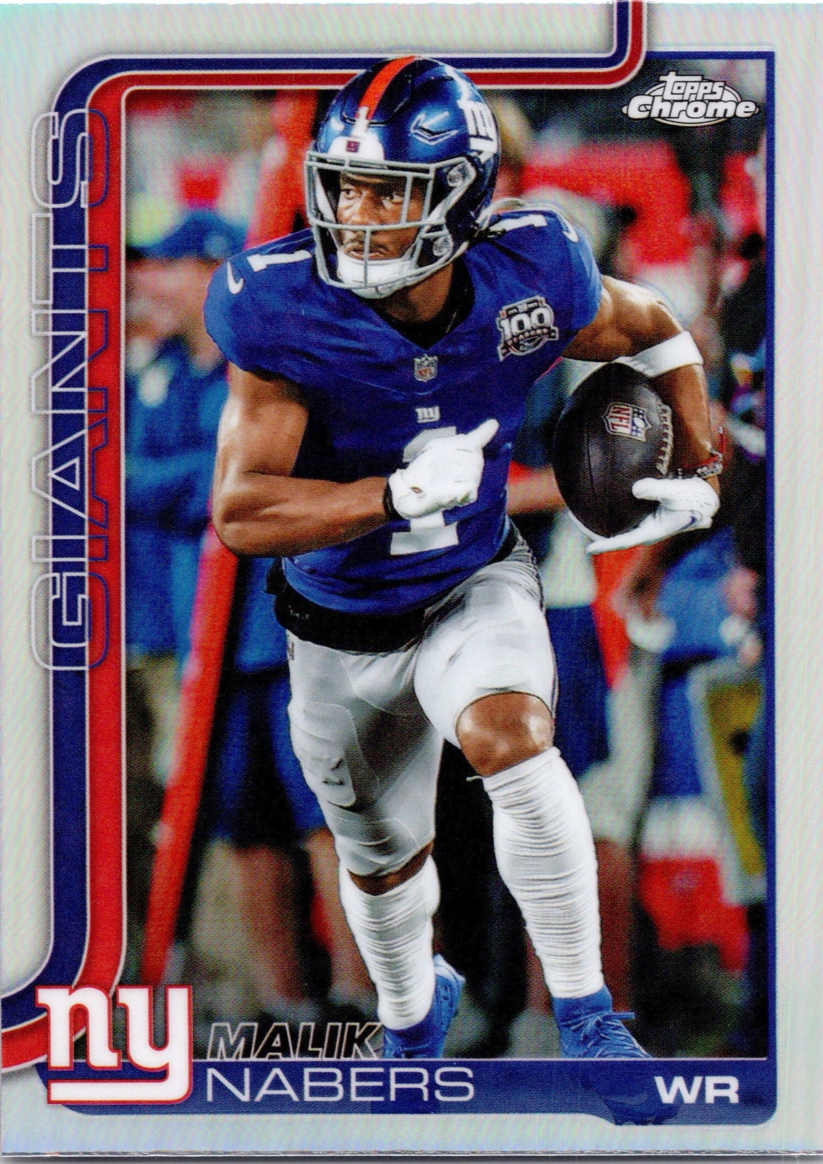 Malik Nabers 2025 Topps Chrome New York Giants WR