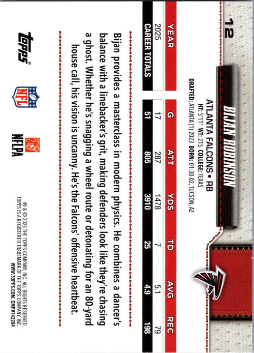 2026 Topps Flagship #12 Bijan Robinson