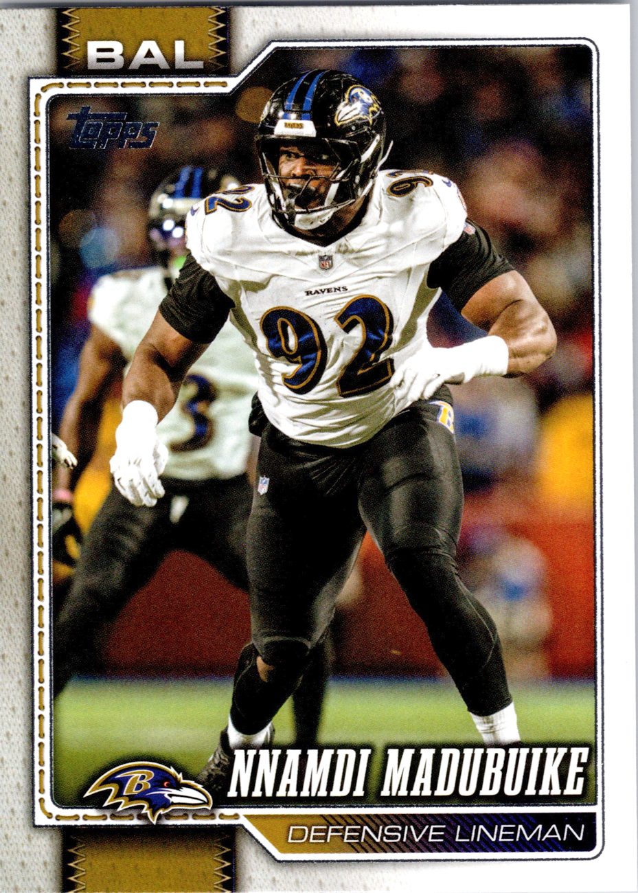 2026 Topps Flagship #205 Nnamdi Madubuike front