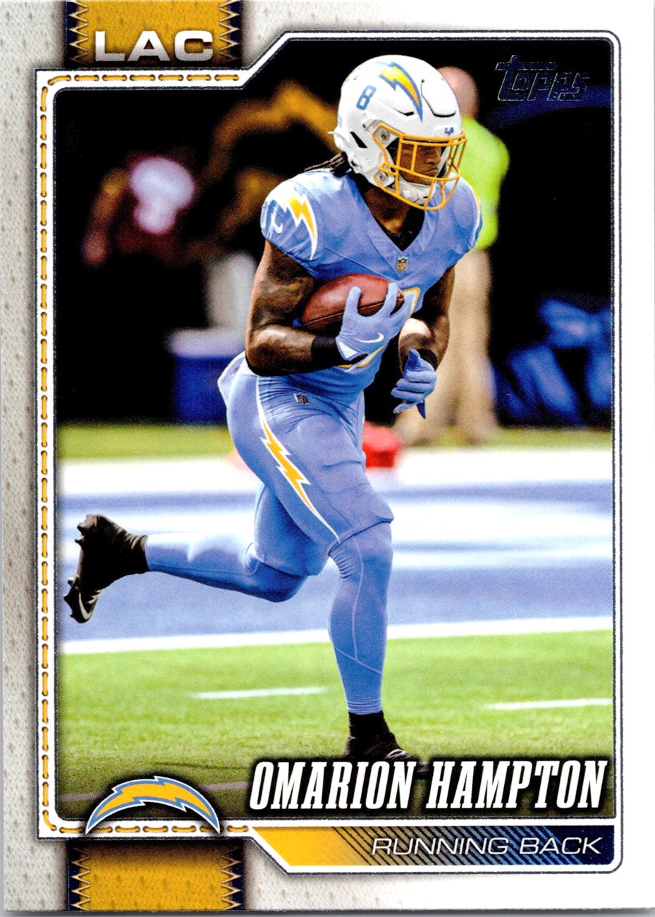 2026 Topps Flagship #107 Omarion Hampton front