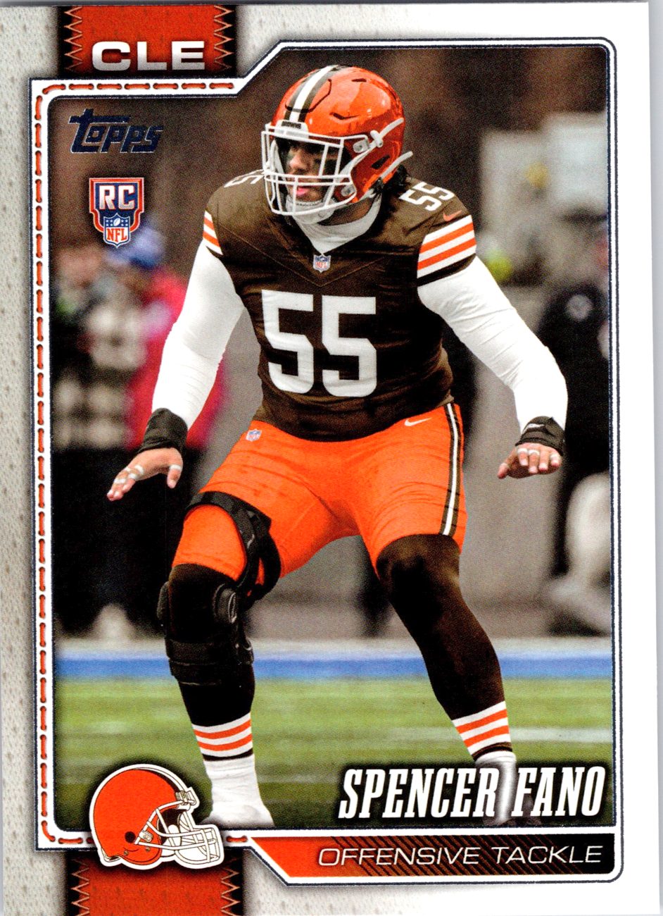 2026 Topps Flagship #385 Spencer Fano RC front