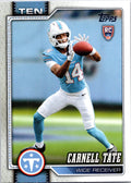 2026 Topps Flagship #318 Carnell Tate RC front