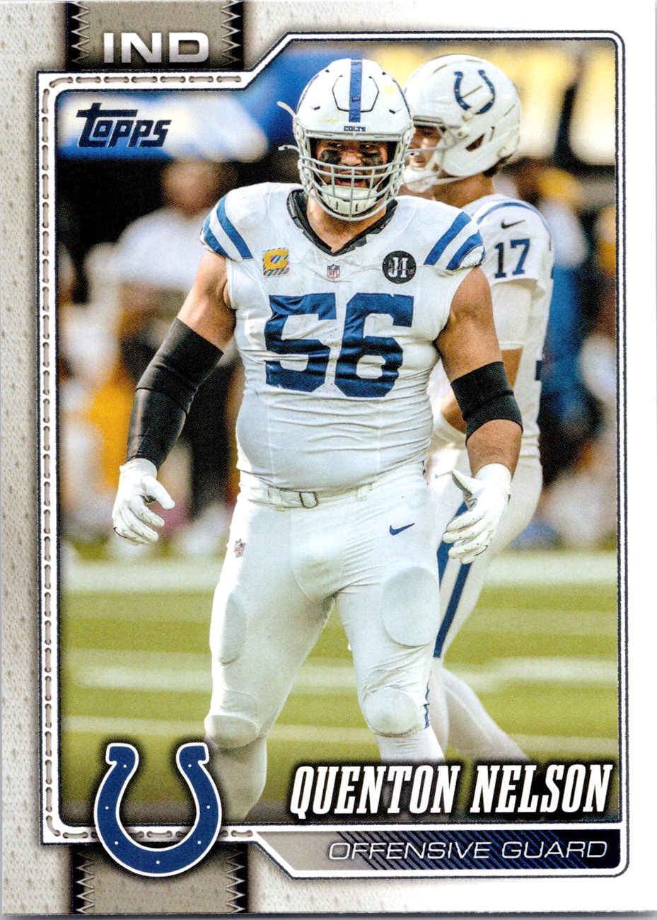 2026 Topps Flagship #84 Quenton Nelson front