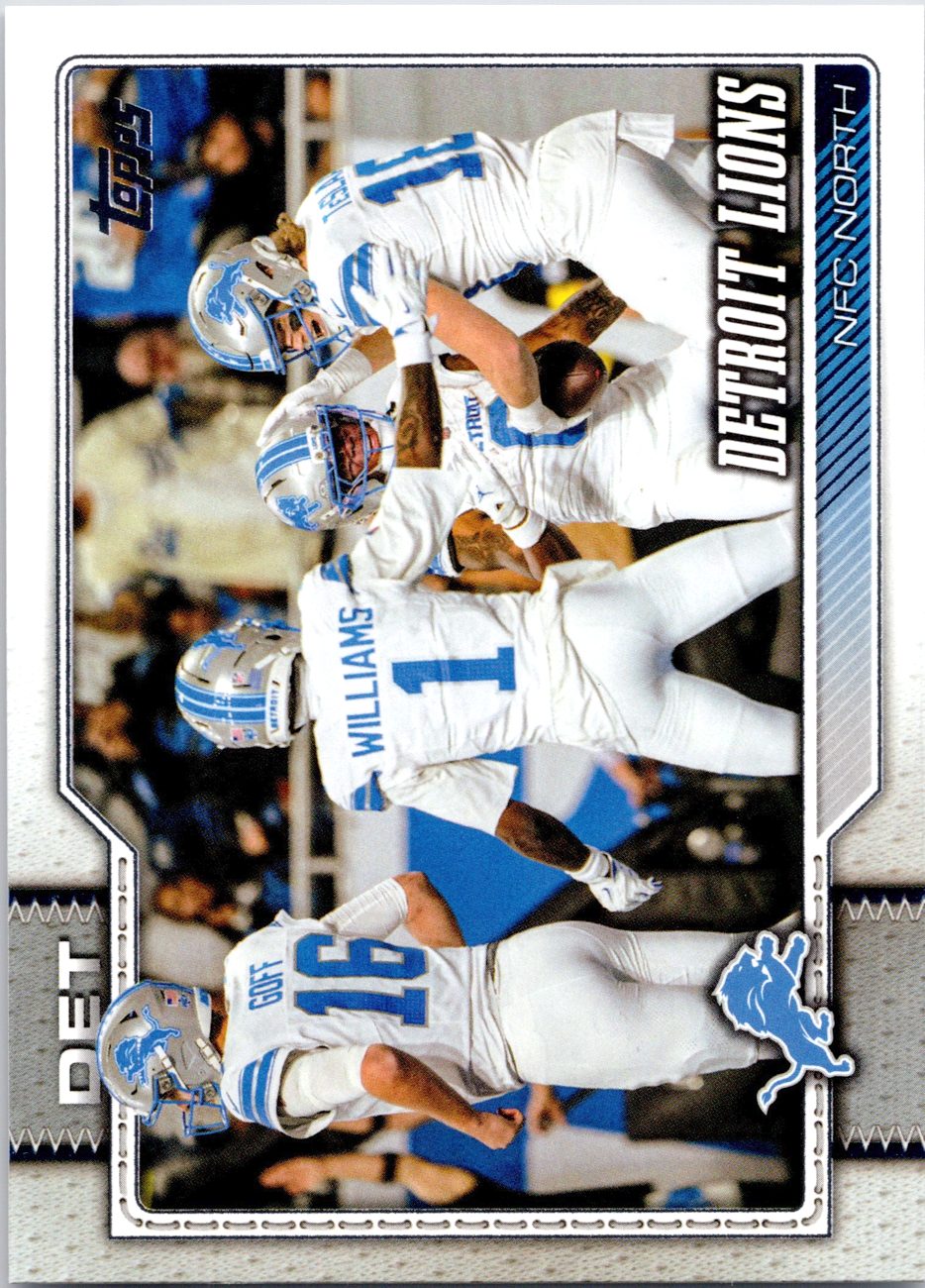 2026 Topps Flagship #273 Detroit Lions front