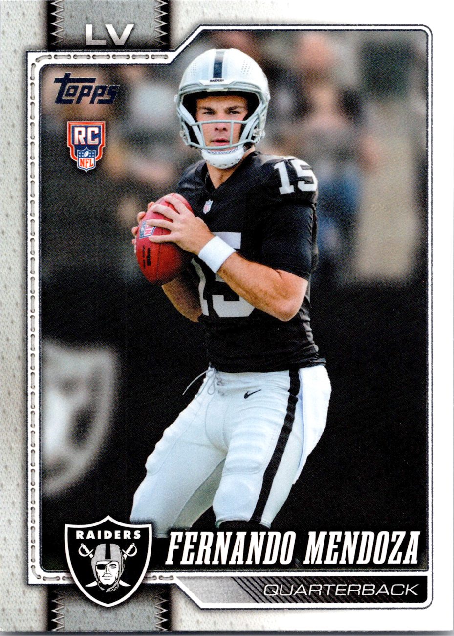 2026 Topps Flagship #301 Fernando Mendoza RC front