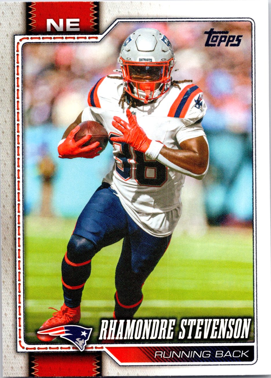 2026 Topps Flagship #141 Rhamondre Stevenson front