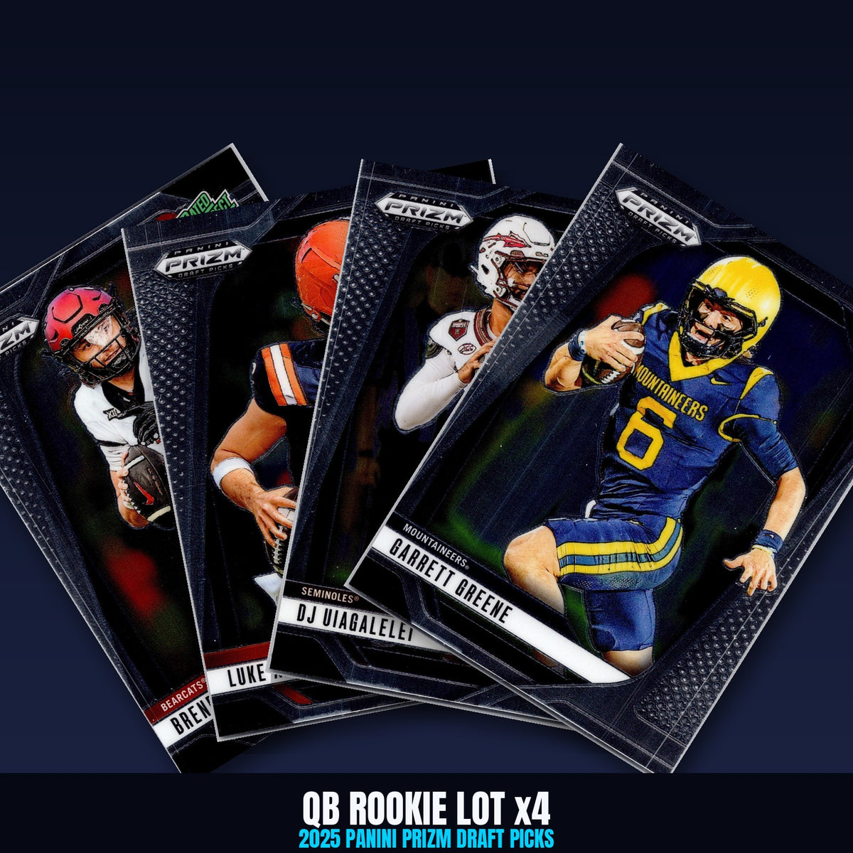 2025 Prizm Draft Picks QB Rookie Lot x4 - Sorsby, Altmyer, Uiagalelei, Greene
