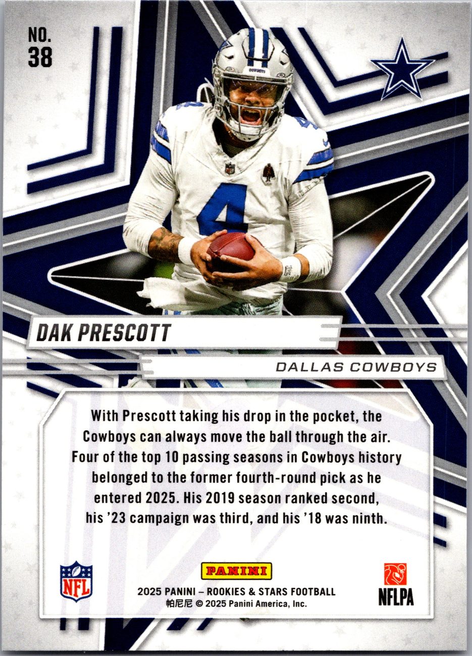 2025 Rookies & Stars QB Lot x4 - Prescott, Murray, Love, Tagovailoa