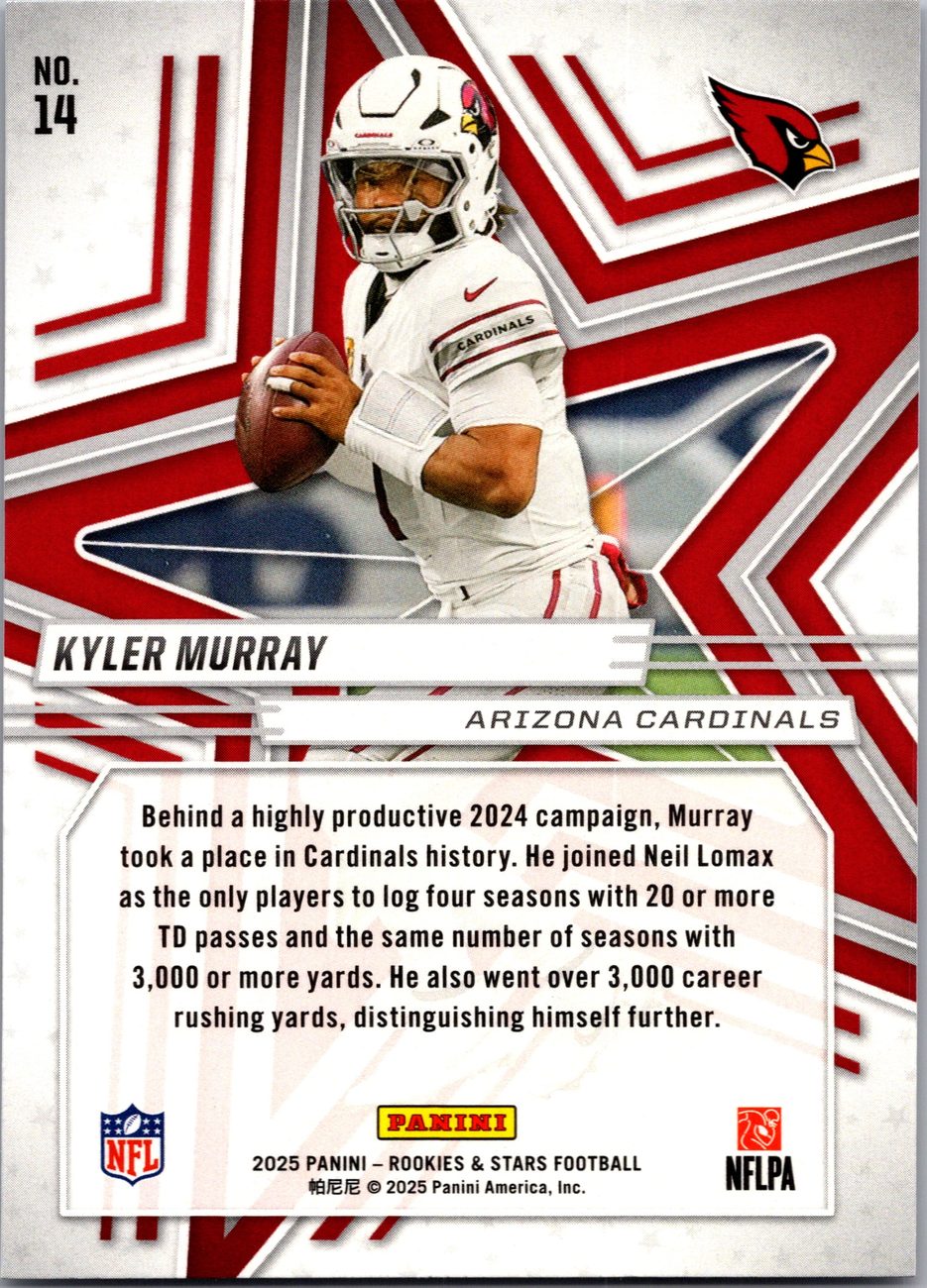 2025 Rookies & Stars QB Lot x4 - Prescott, Murray, Love, Tagovailoa
