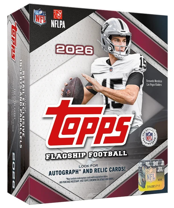 2026 Topps Football Mega Box Factory Sealed NFL Flagship Rookie Card PRESALE