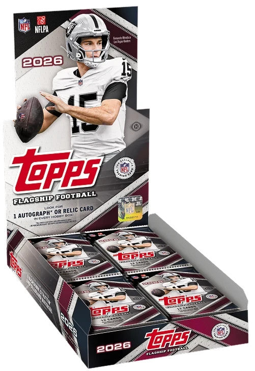 2026 Topps Flagship Football NFL HOBBY BOX (1 AUTO) Brand New Sealed PRESALE