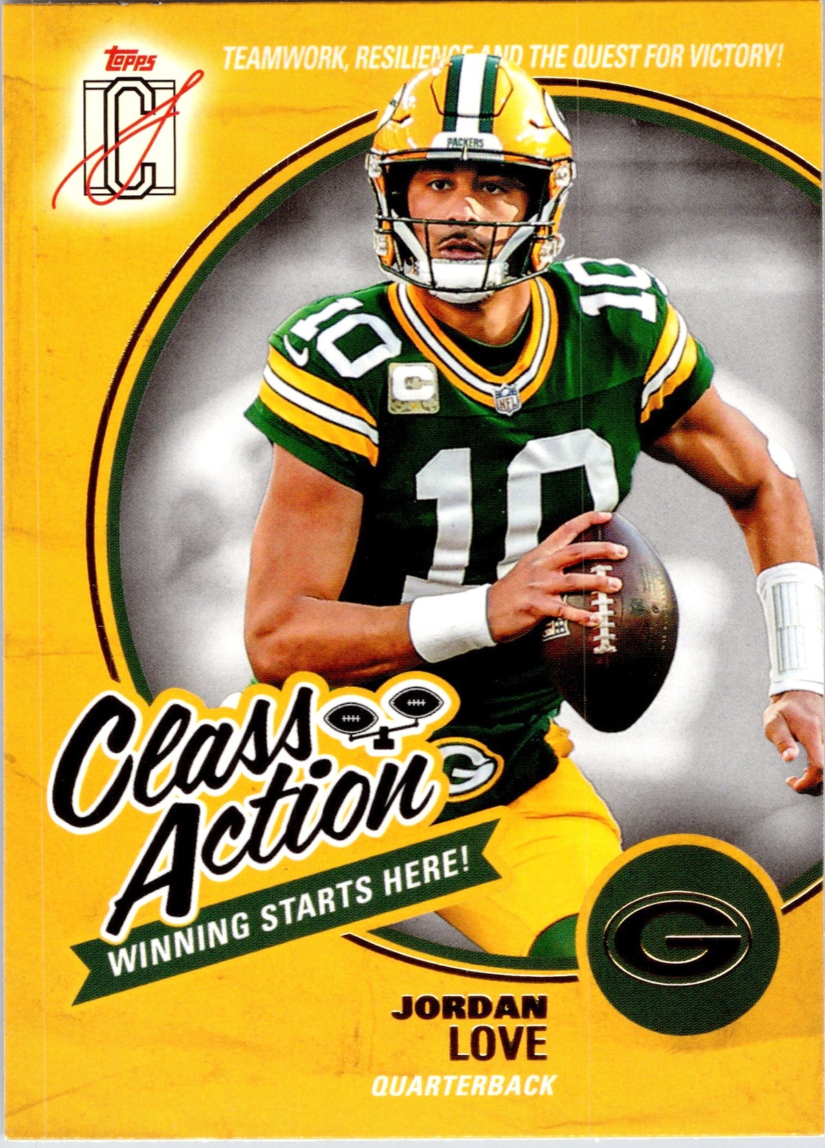 Jordan Love 2025 Topps Signature Class CLASS ACTION CA-12 Packers QB